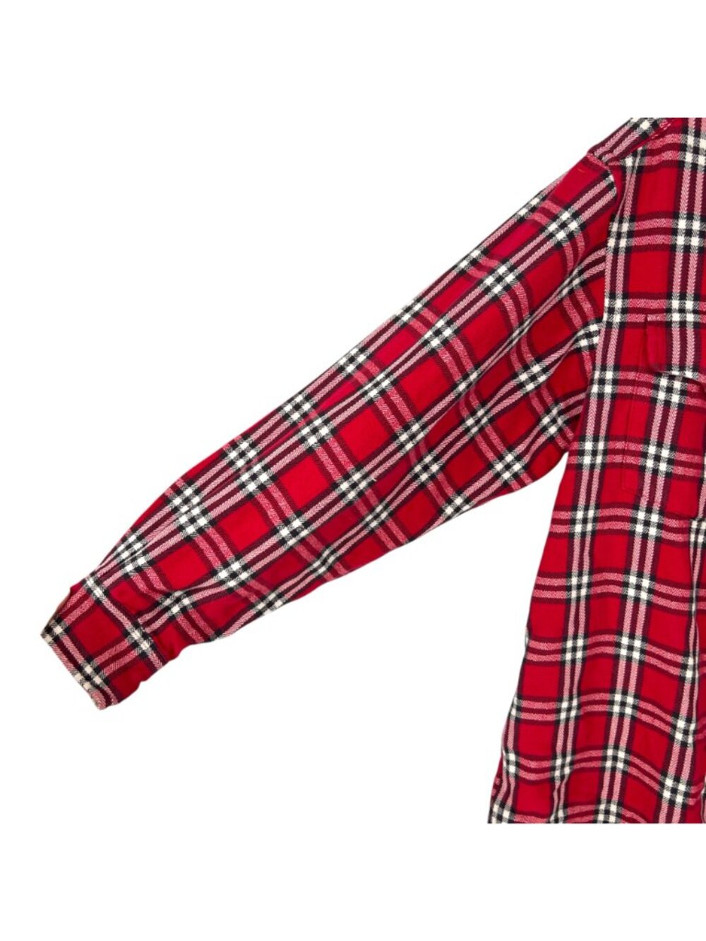 GAP Men’s Shirt Red Plaid Tartan Long Sleeve Button Up Pocket Cotton Size Small - Picture 4 of 9